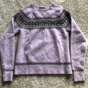 Purple Great Northwest sweater with pattern